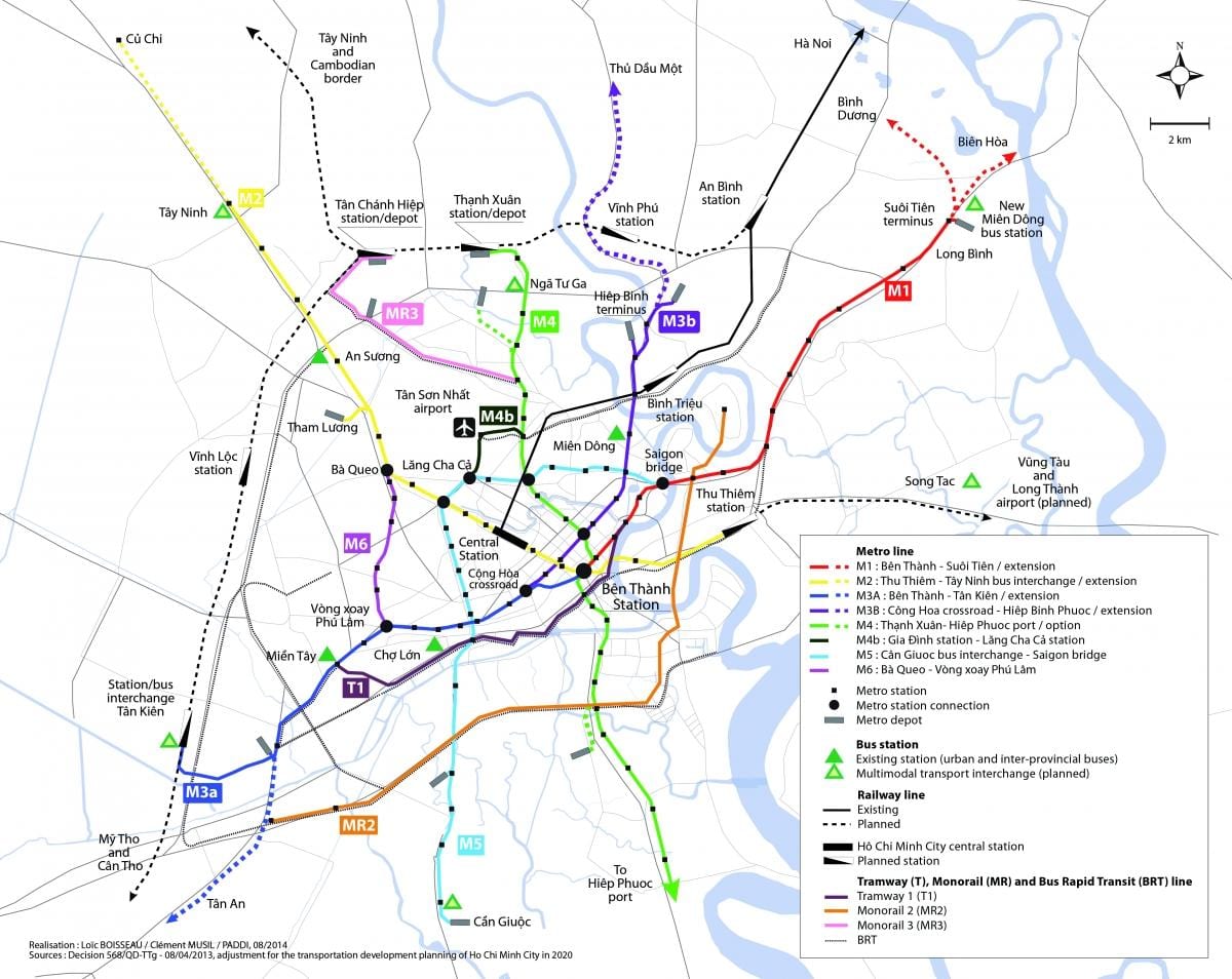 Ho chi minh city sxemi və metro 