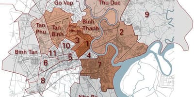 Rayon xəritəsi Saigon