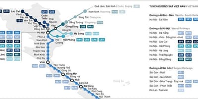 Dəmir yolu vağzalı Ho chi minh city bir xəritə 