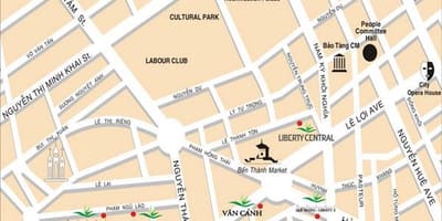 Saigon yerləri xəritəsi